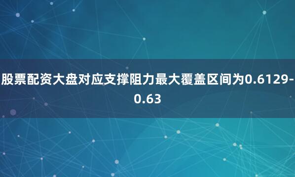 股票配资大盘对应支撑阻力最大覆盖区间为0.6129-0.63